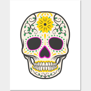 Colorful Skull Posters and Art